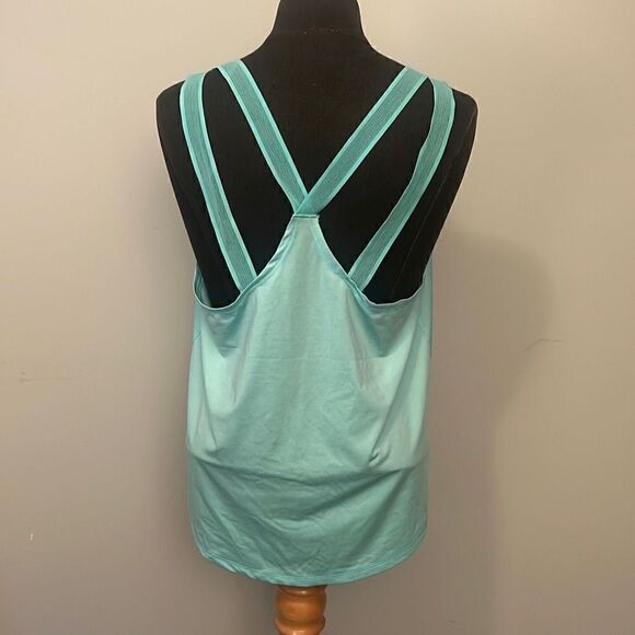 Under Armour Women's Teal Loose Scoop Neck Athletic Tech Tank - Picture 5 of 8